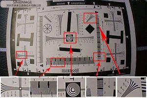 通過分辨率測試卡計(jì)算相片清晰度
