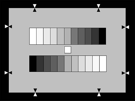 NHK 11階灰階測試卡（γ＝0.45）